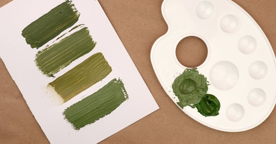 how to make olive green paint